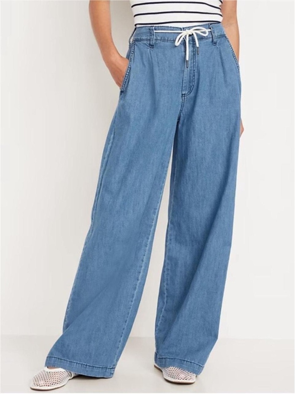 NWT Old Navy Drawcord Wide Leg Pants